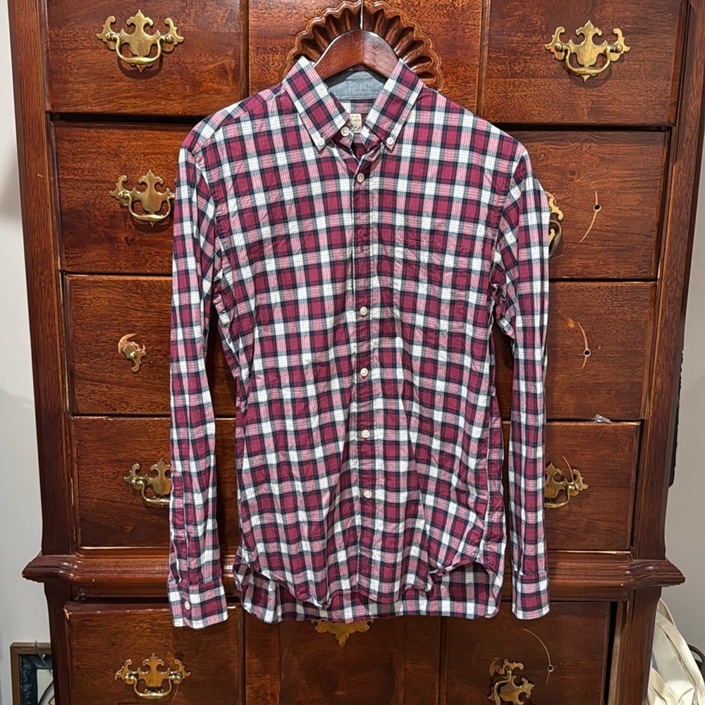 JCrew Men’s Cotton plaid shirt